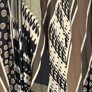 Zara Multicolor Patterned Midi Skirt